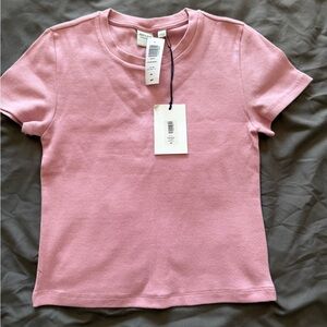 ARITZIA HOMESTRETCH CROPPED SHORT SLEEVE T SHIRT